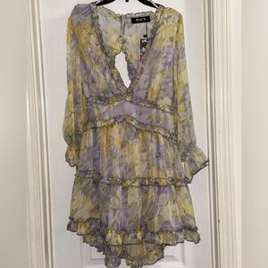 Blue B Lovely Lavender Chiffon Dress